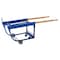 Vestil Blue Rotating Drum Cart 1000 lb Capacity Poly-on-Steel Casters RDC-1000-5PU - alternate 4